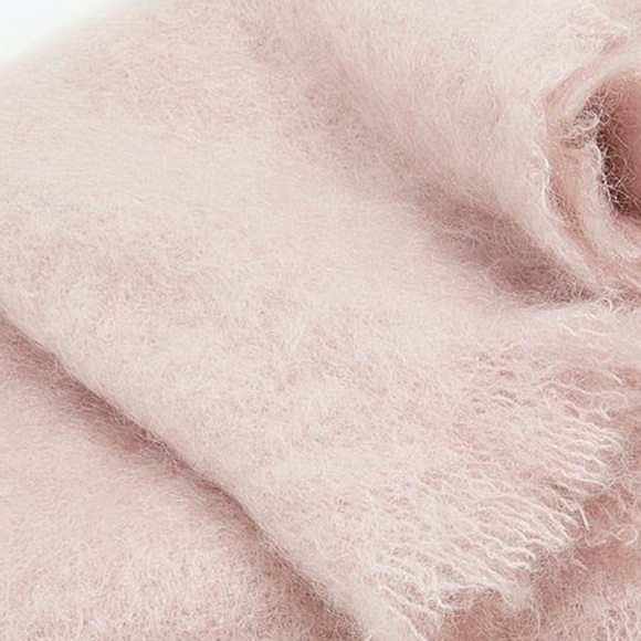 Vintage PINK MOHAIR WOOL THROW BLANKET BARBIE CORE GIRL AMAZING QUALITY EUC - Picture 5 of 6